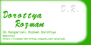 dorottya rozman business card